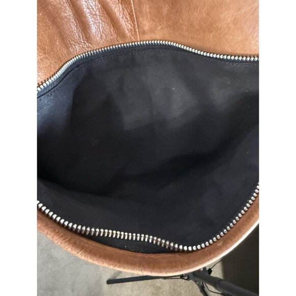 Still Nordic Leather Cross Body Purse Caramel Brown 14 in x 12 in x 5 in - Picture 9 of 10
